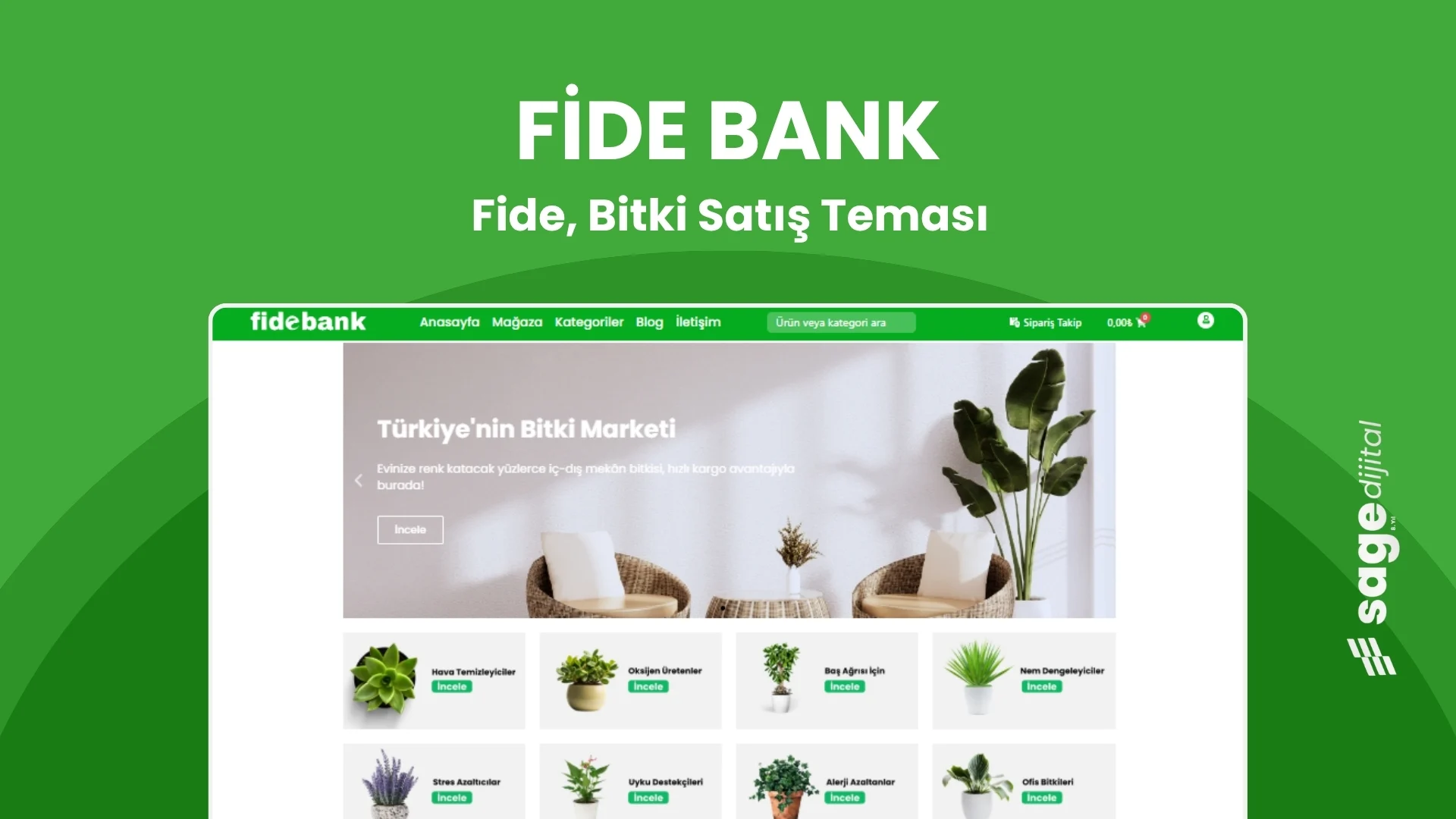 WordPress Bitki, Fide Satış Teması WordPress tema görseli - HanTema