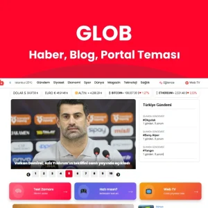 WordPress Haber Teması Glob WordPress tema görseli - HanTema