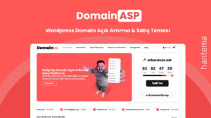 Wordpress  Domain Satış Teması