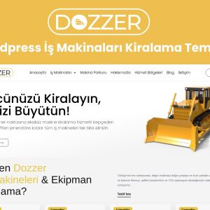 WordPress İş Makinaları Kiralama Teması WordPress tema görseli - HanTema