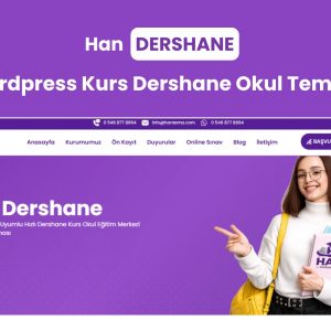 WordPress Okul, Kurs, Dershane Teması WordPress tema görseli - HanTema
