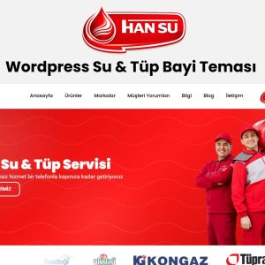 WordPress Su & Tüp Bayi Teması WordPress tema görseli - HanTema