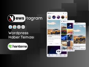 Newstagram ( İnstagram Benzeri )  WordPress Haber Teması