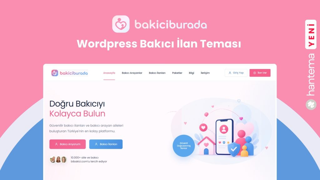 Wordpress Bakıcı İlan Teması