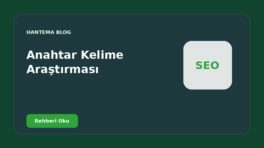 Anahtar Kelime Araştırması