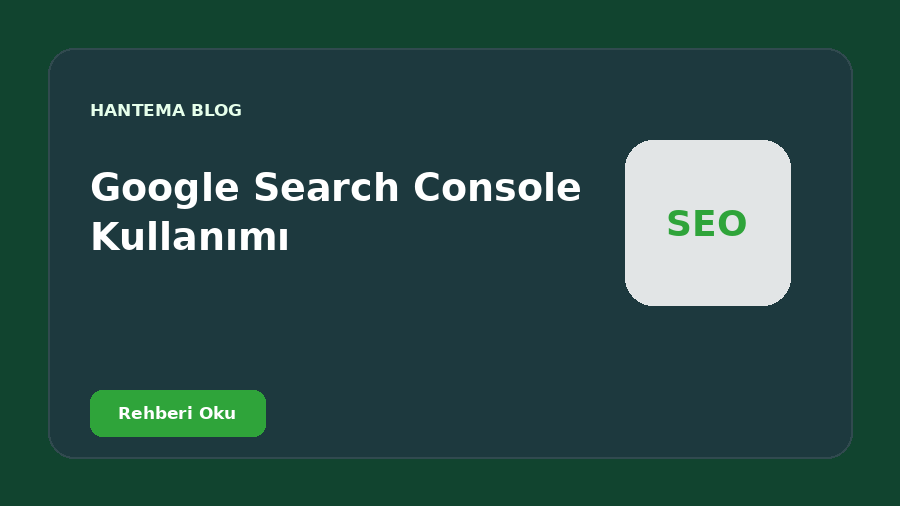 Google Search Console Kullanımı
