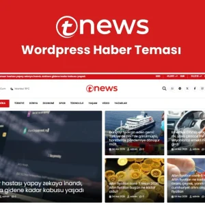 Tnews WordPress Haber Teması WordPress tema görseli - HanTema
