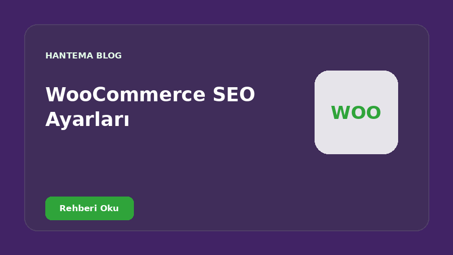 WooCommerce SEO Ayarları