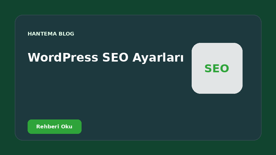 WordPress SEO Ayarları